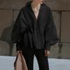 ZANZEA Women Casual Lapel Neck Long Sleeve Loose Pleating Irregular Blouse