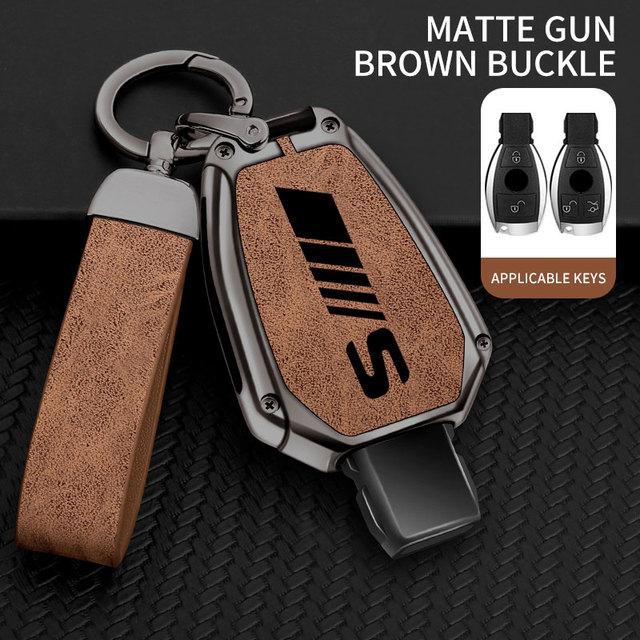 Carcasă pentru chei de mașină din aliaj de zinc pentru Mercedes Benz Clasa S W221 W222 W223 S320 S350 S400 S450 S500.