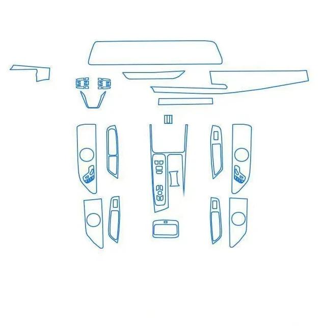 For Chery Arrizo 8 -24 Car Interior Center Navigator Console Transparent Protective TPU Film Anti-scratch Repair Accessories