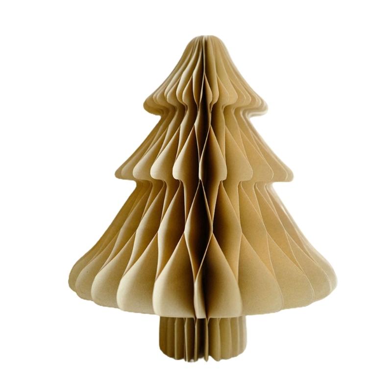 Christmas Paper Ornaments Handmade Decorative Pieces Paper Christmas Tree Desktop Artwork for Holiday Party Decor