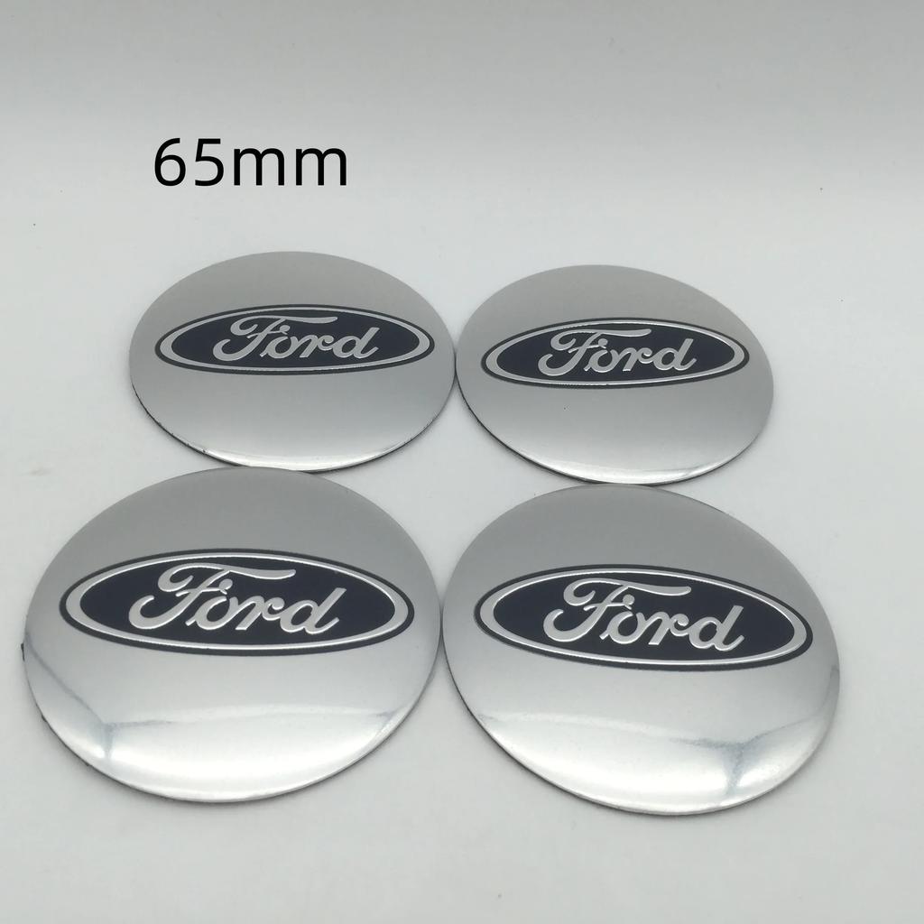 Car Sticker Ford 4pcs 3D for ford 56mm 60mm 65mm Car emblem Wheel hub Center Cap Badge covers sticker Decal styling auto Accesso