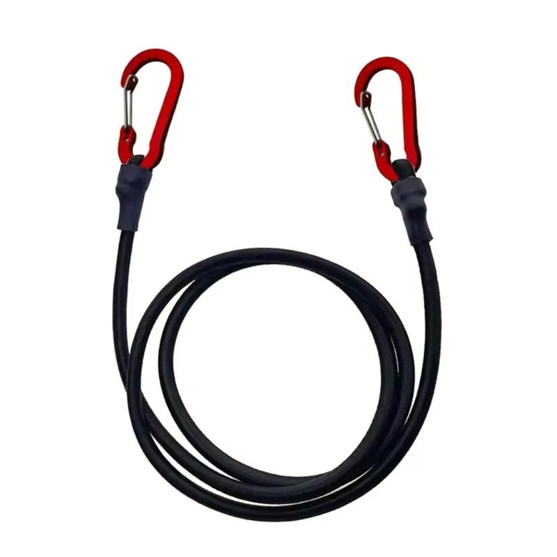 Elastic Strap with Hook Bungee Cord Heavy Duty Outdoor Elastic Bungee Strap for Luggage Roof Rack Tents Tarps