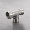 Silver T Adapter 3Ways Valve For Diverter Bath Toilet/Bidet Sprayer Shower Head