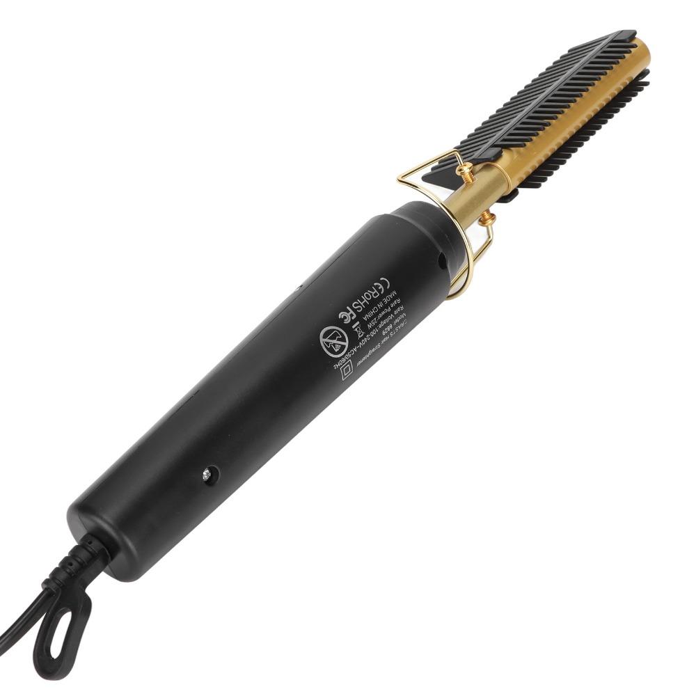 Quick Heating Hair Straightener Brush Electric Hot Hair Straightening Brush For Men Women