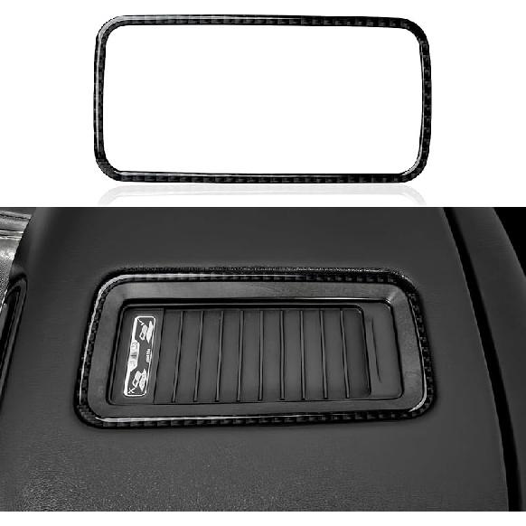 Car Carbon Fiber Decal Center Console Lower Panel Sticker Cover Interior Trim Decal For Chevrolet Silverado/GMC Sierra 1500 2500HD 3500HD 2014-2018