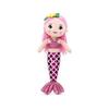 Mermaid Plush Toy - Cute Doll for Room Decoration, Gift for Girls, Birthday, Christmas - Soft & Huggable, Sparkly Tail, Easy To Carry (Red, 30cm)