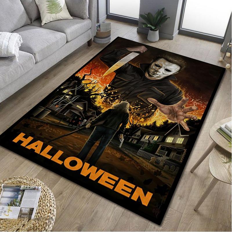 1Pc Halloween Print Rug - home decoration Carpet For Living Room Bedroom Flooring Computer Chair Area Rug