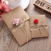 Handmade Retro Kraft Greeting Card with Dried Flowers for Birthdays, Qixi, Teachers' Day, or Christmas Blessings