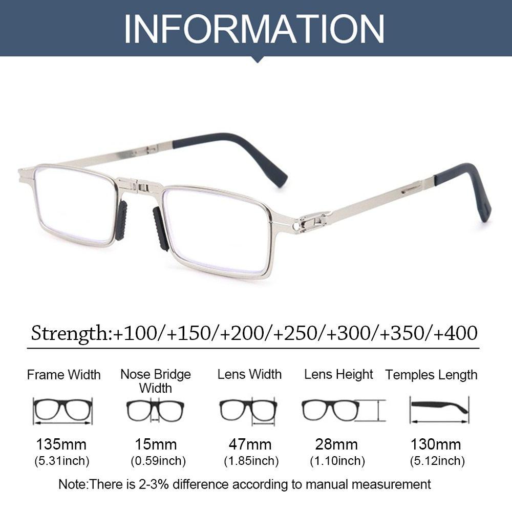 Blue Ray Blocking Anti-Blue Light Reading Glasses Folding Portable Optical Spectacle Eyeglass Eye Protection With Glasses Bag