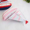 Sailboat Model Solid Wood Hand-Painted Small Sailing Ship Model Living Room Study Room Children Room Ocean Style Display Mold