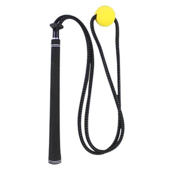 

Веревочный тренажер для гольфа, тренировочное пособие для свинга, разминка, помощь в упражнениях, корректор осанки, оборудование для тренировки скорости в гольфе чёрный