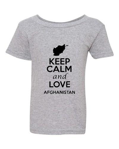 Сохраняй спокойствие и люби Афганистан Страну Людей Патриотичная Футболка для Малышей Унисекс L