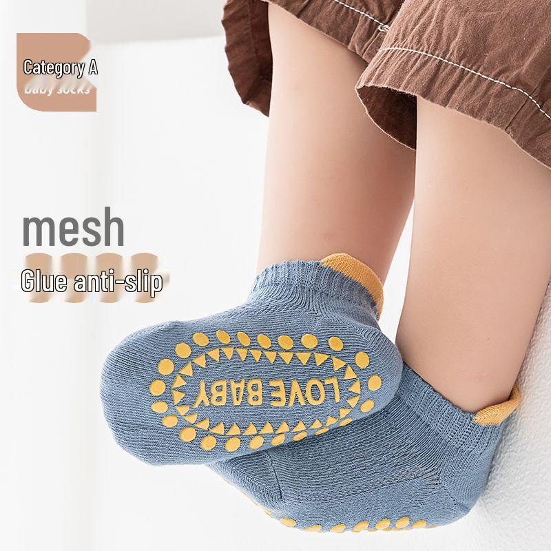 Summer Mesh Breathable Non-Slip Baby Cotton Socks