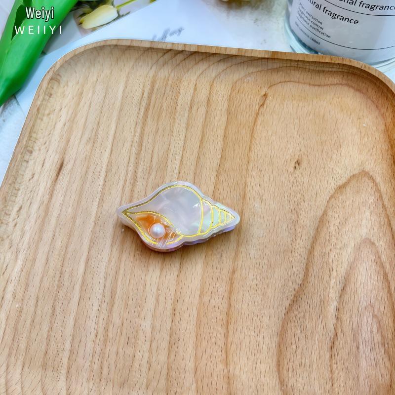 Hobby Marine Acetate Claw Clips: Cute Starfish, Jellyfish, Shark, Cartoon Side & Bun Clips for Women