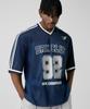 DRIX Rugby Track Oversized Mesh Jersey Half Sleeve_Navy