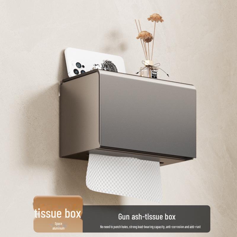 Punch-Free Bathroom Towel Rack and Shelf Kit