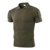 Herren Sommer Camouflage Kurzarm Stehkragen Reißverschluss Taktisches Hemd Outdoor Freizeit Sport Wandern Camping Schnelltrocknend Atmungsaktiv Oberteile