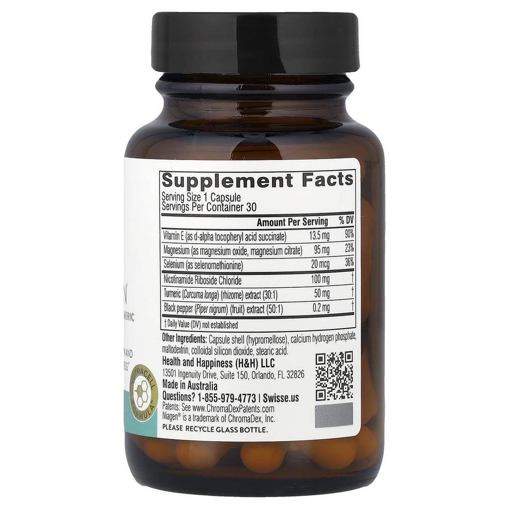 Swisse Plus NAD+ Soothing Skin, 30 Capsules