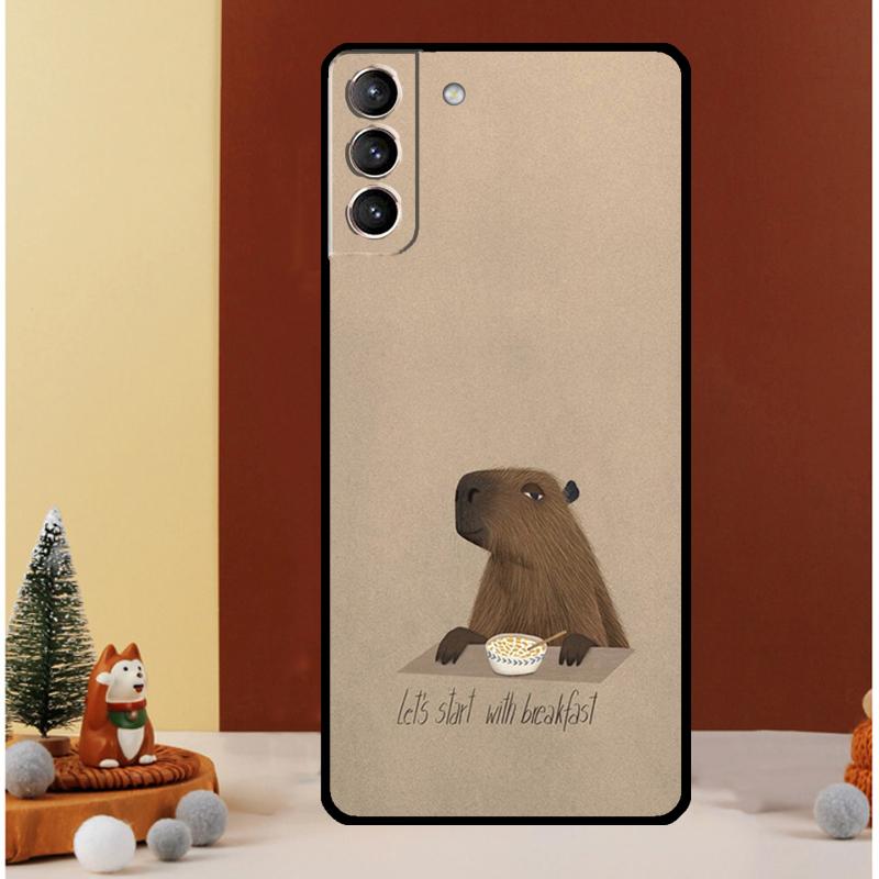 

Animal Capybara Case For Samsung Galaxy S25 S26 Ultra S21 S22 S20 S23 S24 Ultra S10 Plus S25 FE Cover Funda Galaxy S25