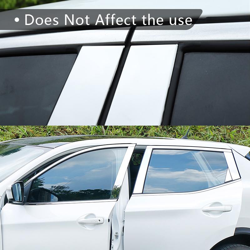 För Nissan Qashqai J11 2014 2015 2016 2017 2018 Rostfritt Stål Bil Dörr Fönster Center Mittpelare B C-stolpe Dekorationslister