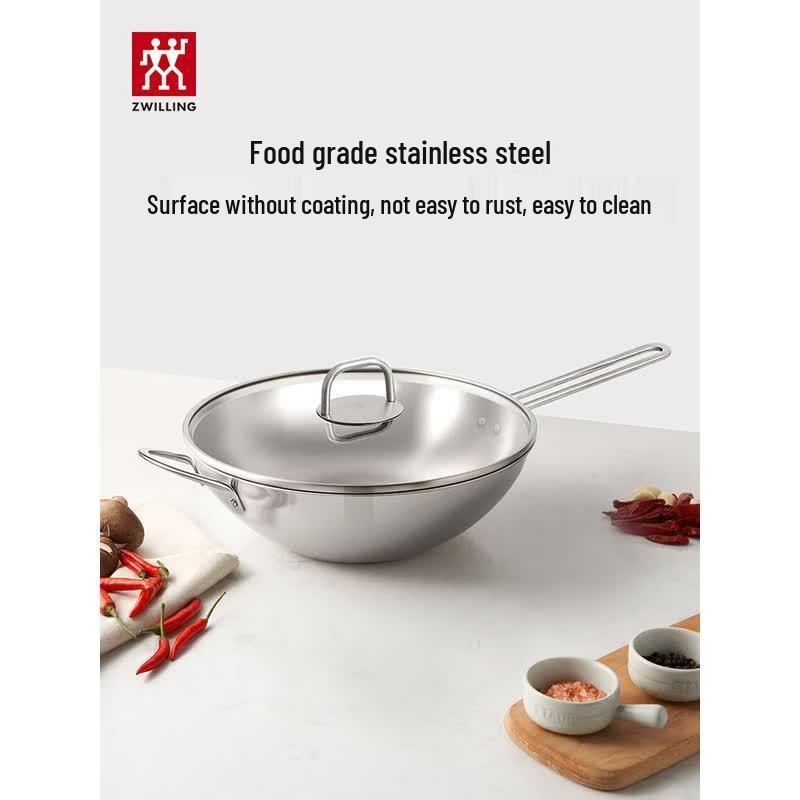 ZWILLING NovaPlus 32cm Stainless Steel Wok