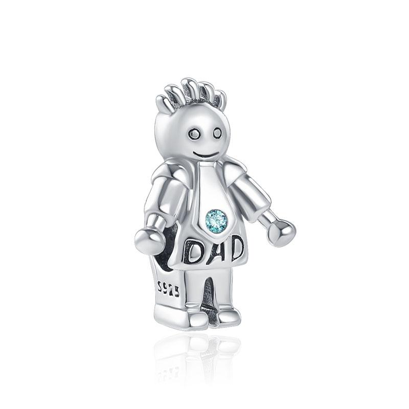 Dad Mom Family Tree Charm Fit Original Bracelet Shining Bead Diy Women Jewelry Giftcopper Trinket Jewelry Party Gift