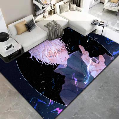 Jujutsu Kaisen 3D kreslený anime oblastní koberec Obývací pokoj Ložnice podložka na podlahu Kuchyň Protiskluzová matná podložka Koberec do dětského pokoje