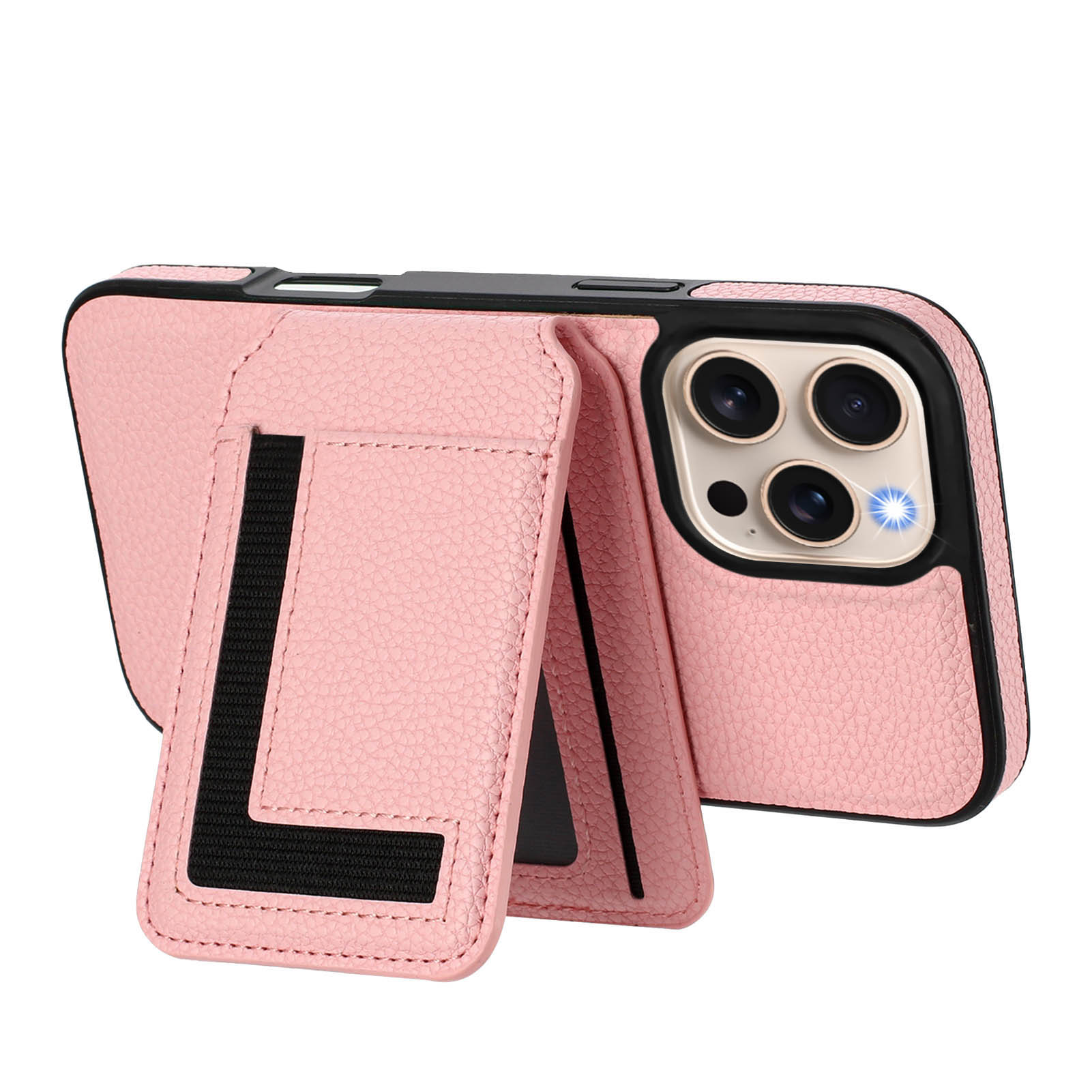 

Шкіряний слот для картки знімний магнітний бампер телефон чохол для iPhone 16 15 14 Pro Max Samsung S25 S24 Ultra S23 S22 Plus м який силіконовий чохол для підставки iPhone 15 рожевий