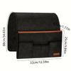 Sturdy Felt Hanging Organizer for Bedside & Dorm Rooms - Multi-Pocket Storage Pouch for Remote Control Books Essentials