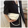 Fashion Double Straps Shoulder Bag Casual Solid PU Leather Versatile Crossbody Bags for Women Festival Gift