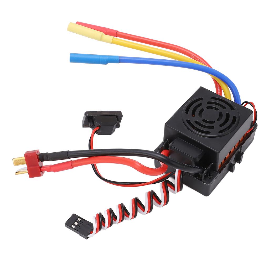 RC Brushless ESC 60A Strong Current Resistance Waterproof Dustproof Brushless ESC for 1 10 1 12 1 16 RC Cars
