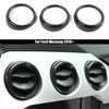 For Ford Mustang 2015+ Center Console AC Air Vent Outlet Cover Trim Carbon Fiber