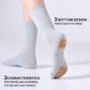 1 Pair Mid-Tube Dance Socks With Anti-Slip Wear-Resistant Sole Leather Sports Yoga Multi-Color Cotton Socks