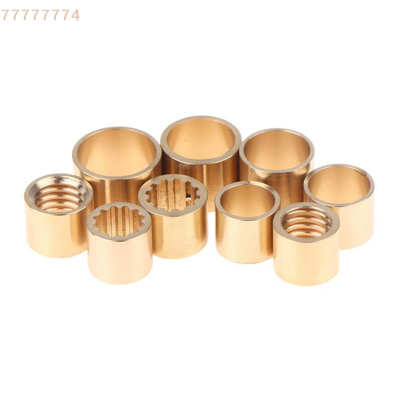Pack of 10, 9-13mm Copper Brass Snooker Pool Cue Ferrule Repair Kit, DIY Billiards Accessories
