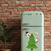 Adesivos Magnéticos Temáticos de Natal Magnéticos de Árvore de Natal Desenhada Papai Noel Rena Pinheiro Adesivos Magnéticos Festivos Para Geladeira