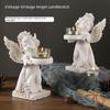Candle Angel European Holder Resin Sculpture For Housewarming Party Decor Gift