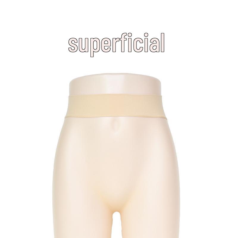 1D Ultra-Thin Seamless Anti-Snagging Transparent Silk Pantyhose - Black Tights