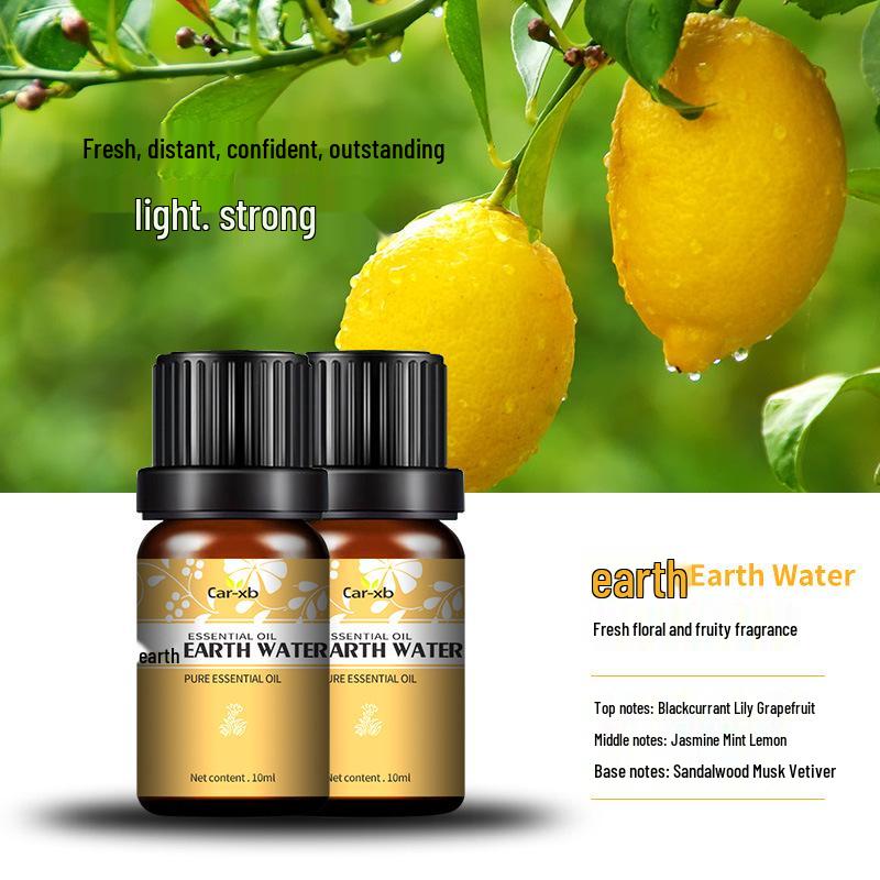 Car Aroma Crystal Pendant Perfume Set - Essential Oil Fragrance & Deodorizing Diffuser Refill