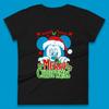 Merry Christmas Mickey Mouse Santa Hat Womens T Shirt Mens Tops Tees Unisex
