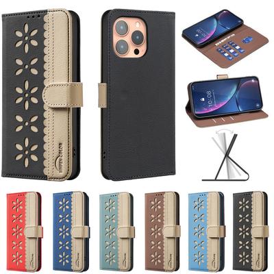 Floral Pattern Leather Wallet Case For OPPO Realme 15 Pro 14X 12+ 11 11X C53 C55 C75 C71 4G 5G RFID Blocking Flip Cover