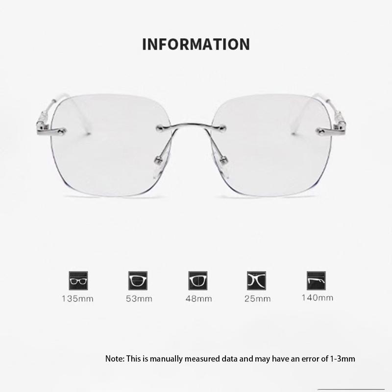 1/2PCS Female Rimless Pochromic Reading Glasses Men Women Far Sight Eyeglasses Trendy Color Changing Presbyopic Glasses