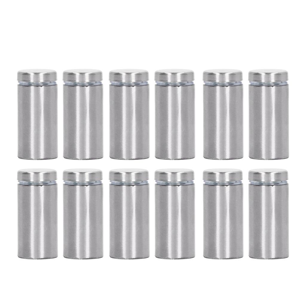 12Pcs Standoff Screws Stainless Steel Wall Sign Advertising Hardware Nail for Acrylic 19x40mm