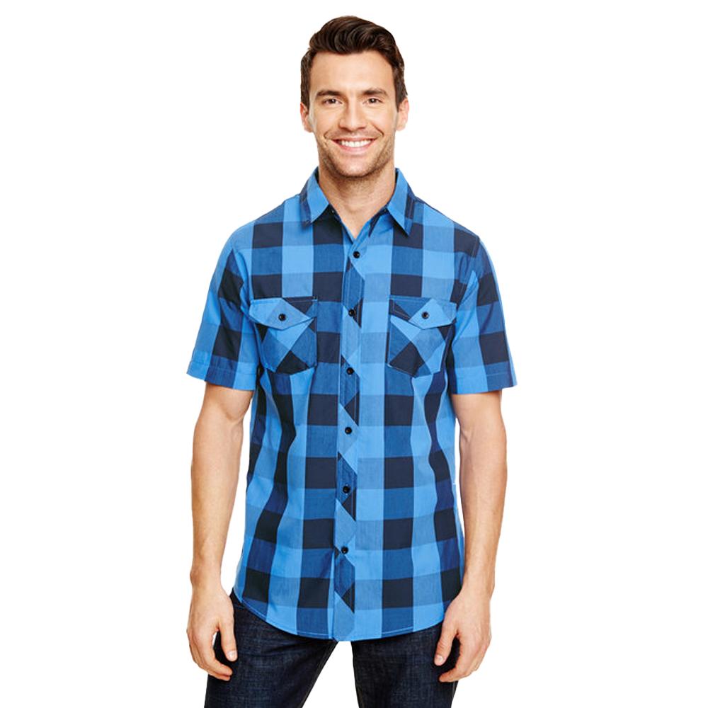 Burnside Mens Buffalo Plaid Woven Shirt
