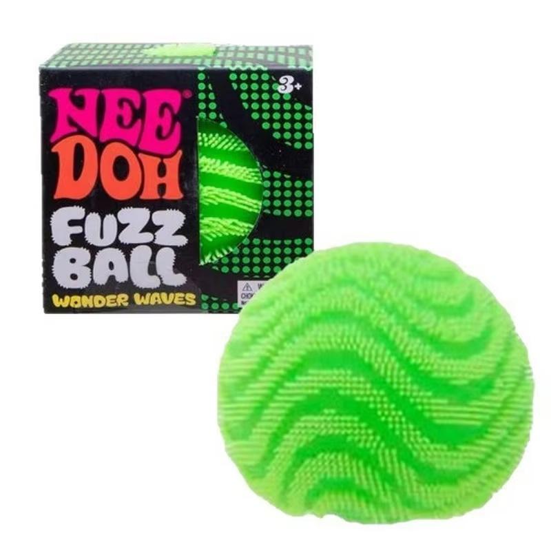 Fuzz Ball Squishy Fidget Toy Squeezable Soft Pompom Stress Relief Velvet Textured Sensory Relaxing Blind Box