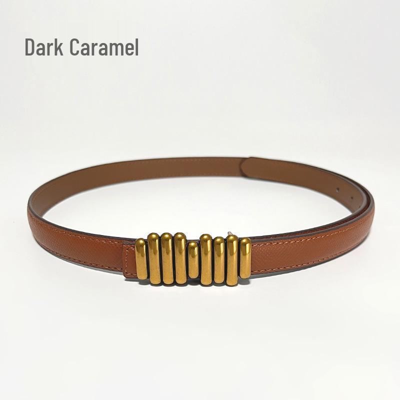 

Женский винтажный ремень из натуральной кожи - Универсальный пояс для джинсов и повседневных брюк 105 cm