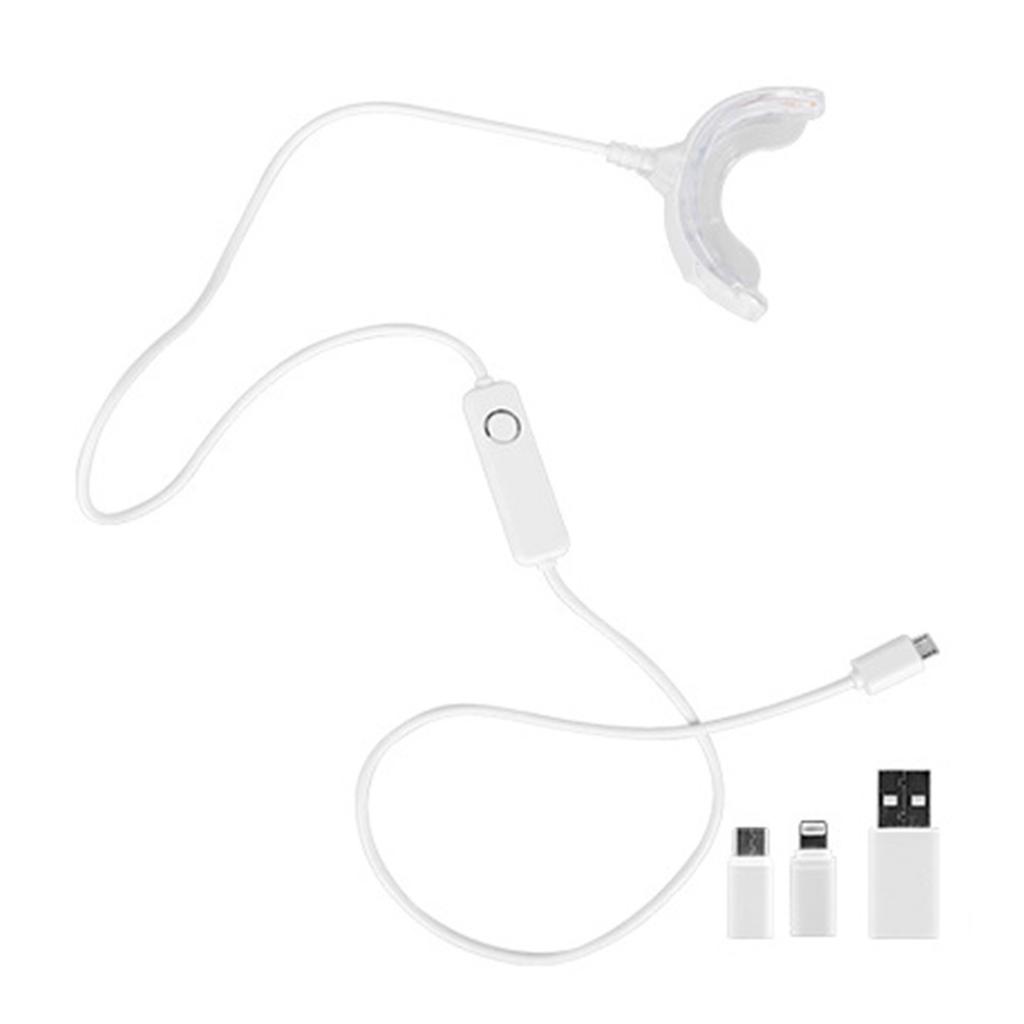 Teeth Whitening LED Light Portable Gentle Teeth Whitening Accelerator Light for Home White Central
