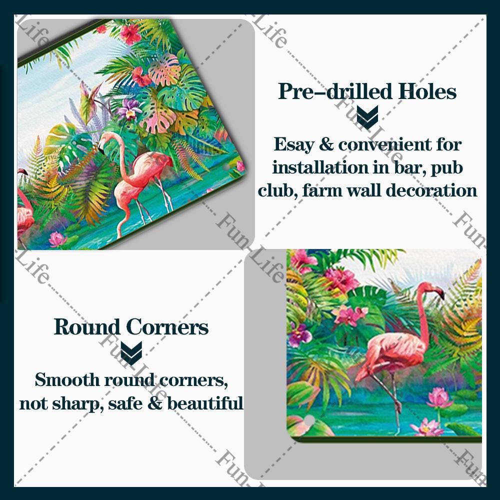 Forest Plate Poster Bird Vintage Home Decor Colorful Tree Retro Metal Tin Signs Pub Car Garage Wall Art Home Decor 20x30cm