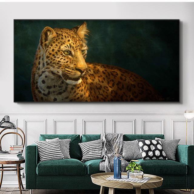 Gorilla Monkey Leopard Tiger Animal Canvas Painting Black And White Wall Art Picture For Living Room Modern Poster Home Decor