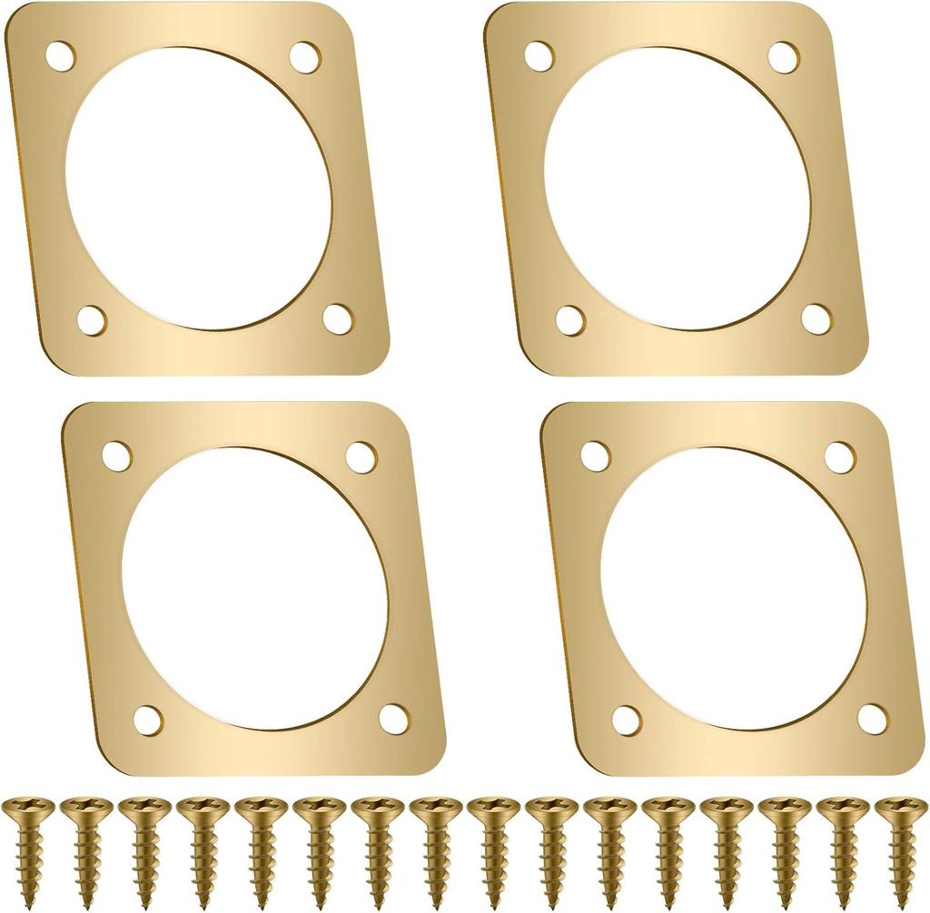 4 Pieces Metal Bird House Guard with Copper Portal Bird House Replacement for Eastern Bluebird Birdhouses(1 1/4 Inch Inner Diameter)