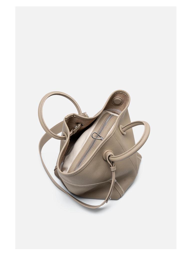 Niche 2024 Women's Market Basket Soft Leather Shoulder & Crossbody Tote Bag